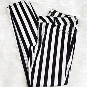 Almost Famous black and white  striped skinny Jeans